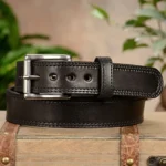 Plain Casual Leather Belt For Men – Luxury Brand Leather Belt Alloy Pin Buckle for Men - 3