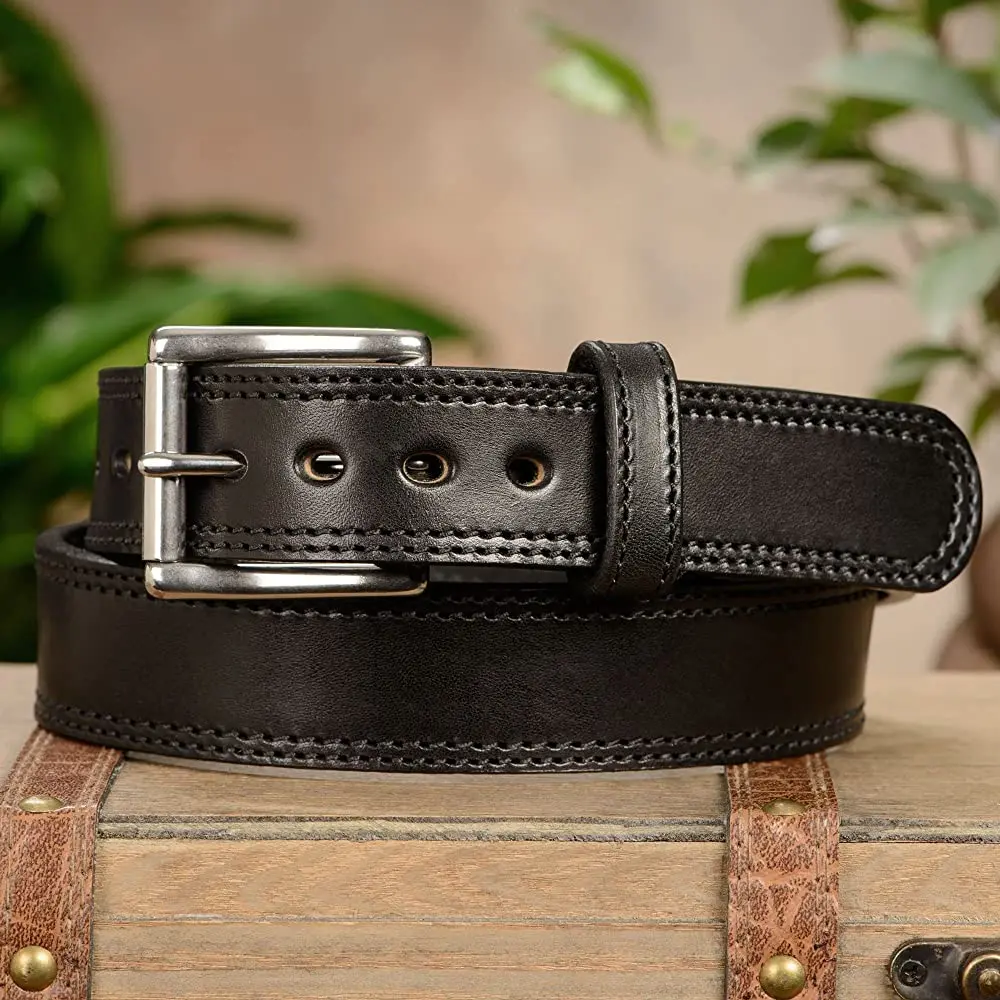 Plain Casual Leather Belt For Men – Luxury Brand Leather Belt Alloy Pin Buckle for Men - 2