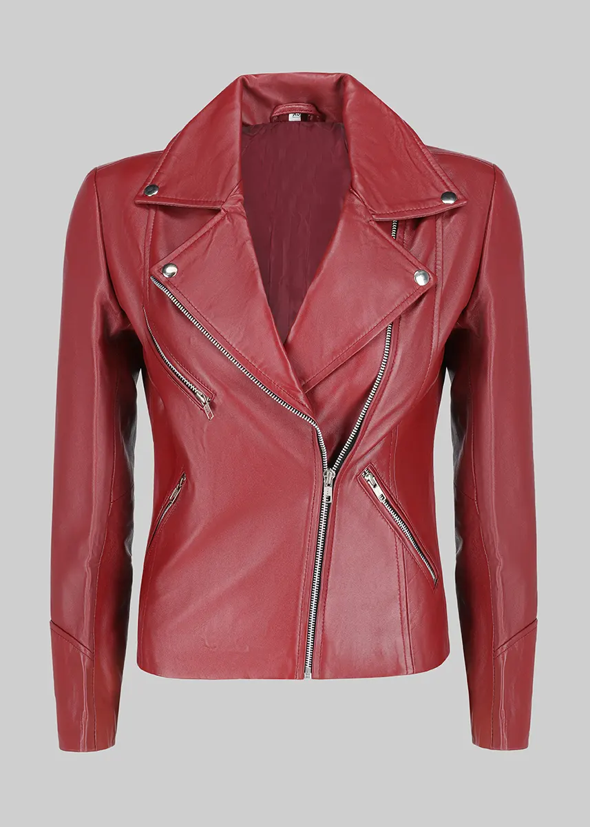 undefined Jacket in Maroon