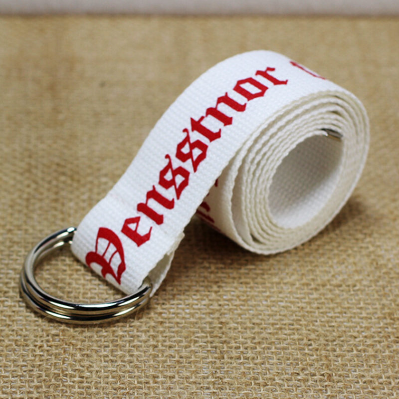 Nylon Canvas Belt Women Men D Ring Buckle Belt - 3