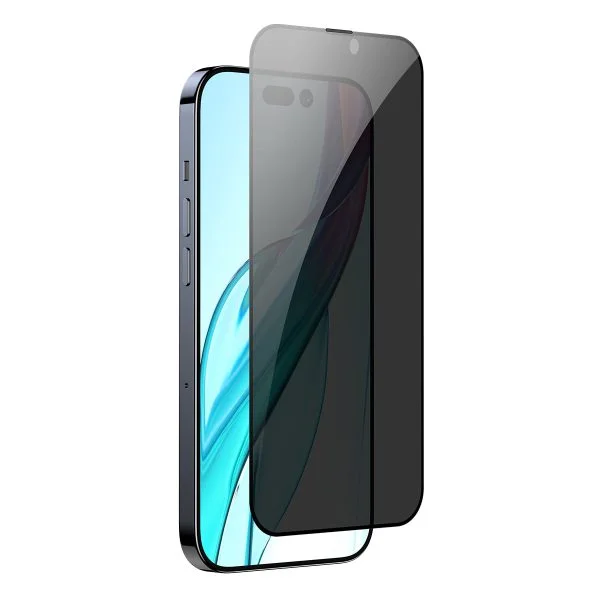 Baseus 0.3mm Privacy Glass Screen Protector with Dust Filter For iP 14 Pro Max For
