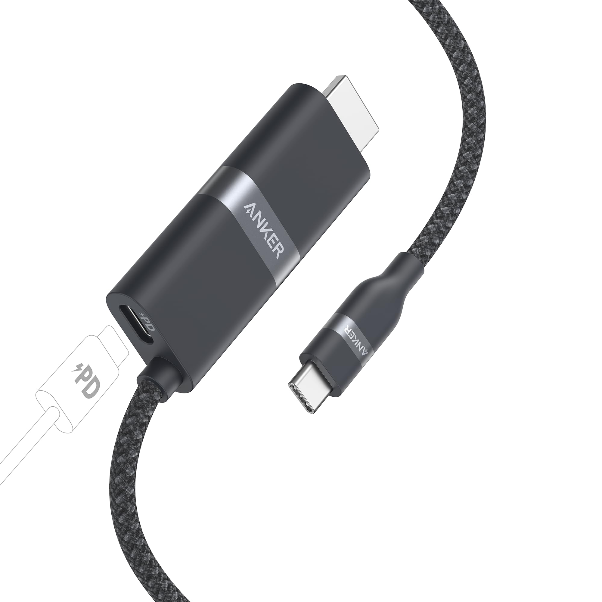 Anker Nano Usb-C to HDMI Cable, 3ft, 4k, Braided