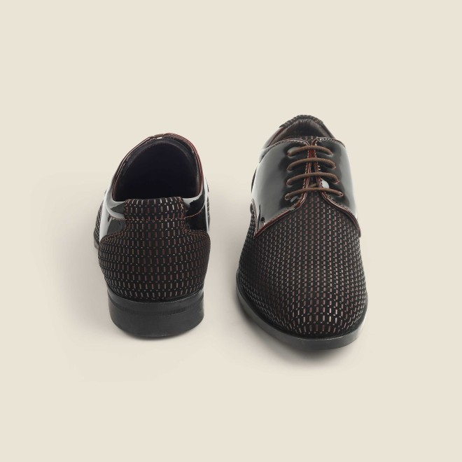 Men Brown Party Lace Up - 2