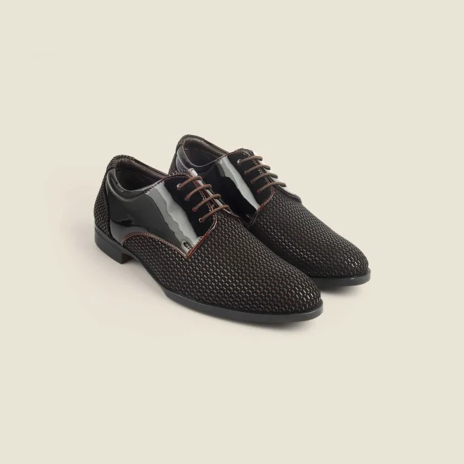 Men Brown Party Lace Up - 3