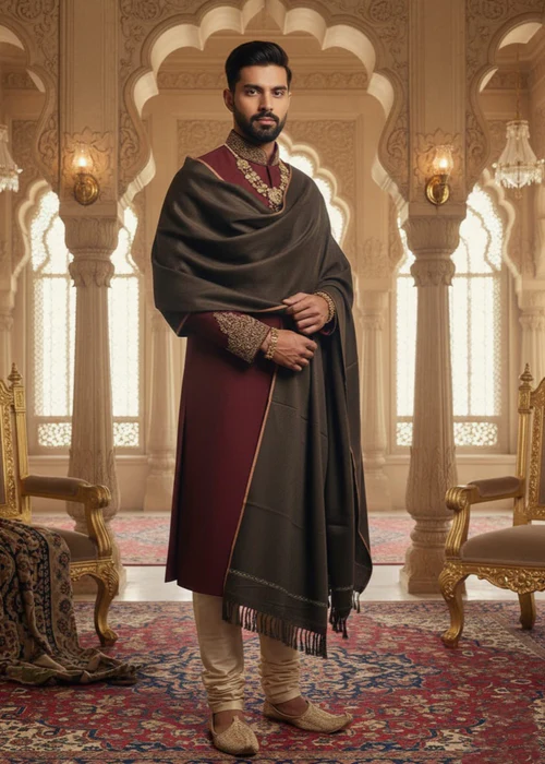 SHAWL-SHEHANAHA CHARCOAL