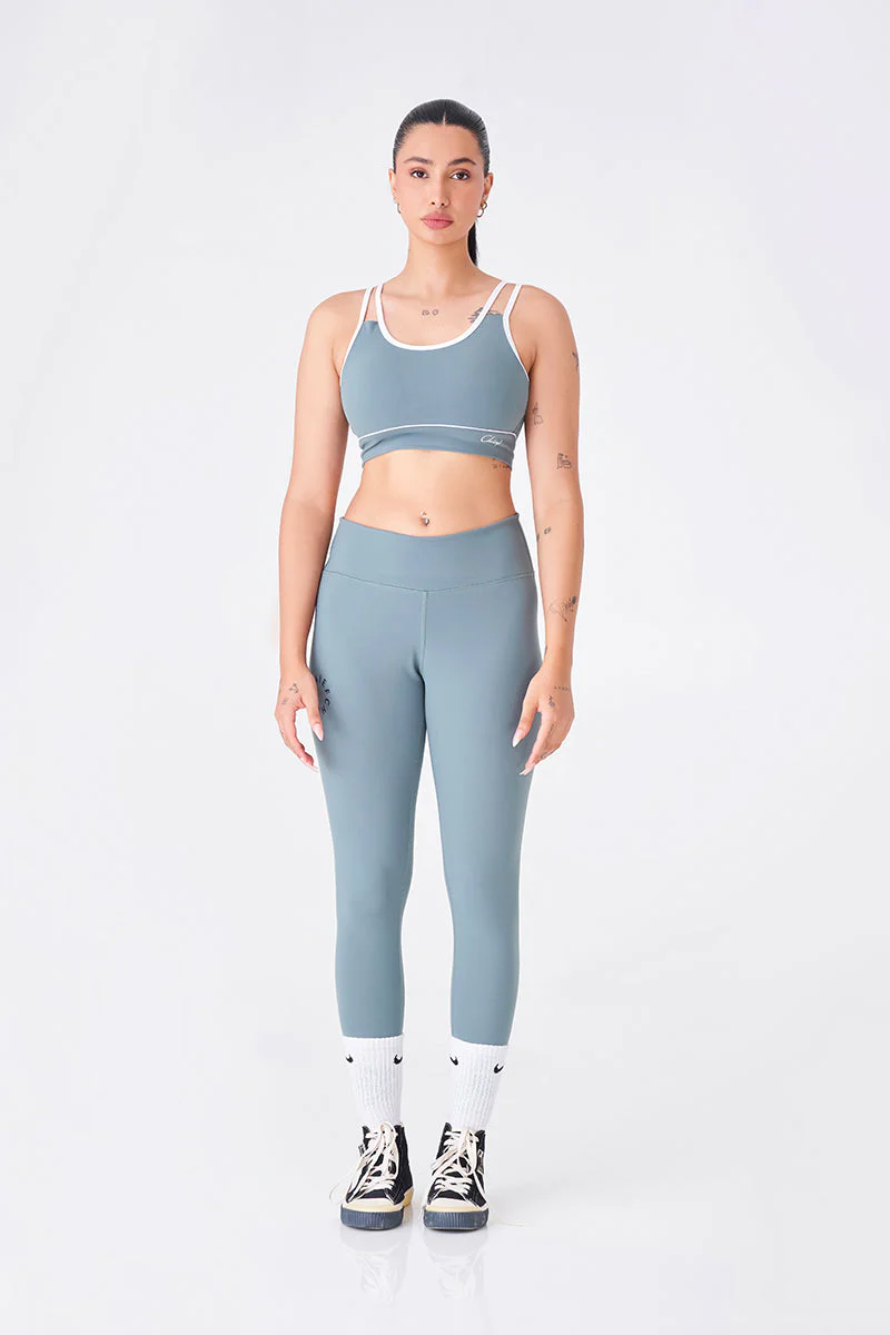 Forest Green Sports Bra & Legging Combo - 2