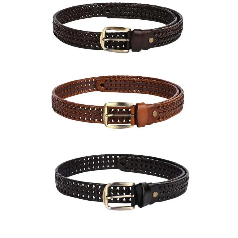 Maroon Braided Belt