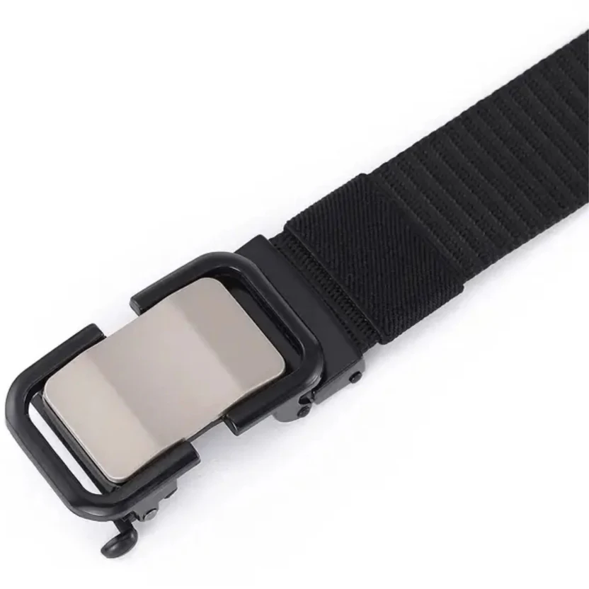Belt, Nylon Canvas with Plastic Metallic & Adjustable Bukkel, for Men - 3