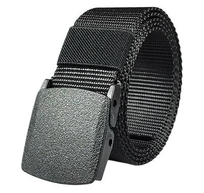Men Imported Nylon Tactical Belt with Automatic Metal Buckle