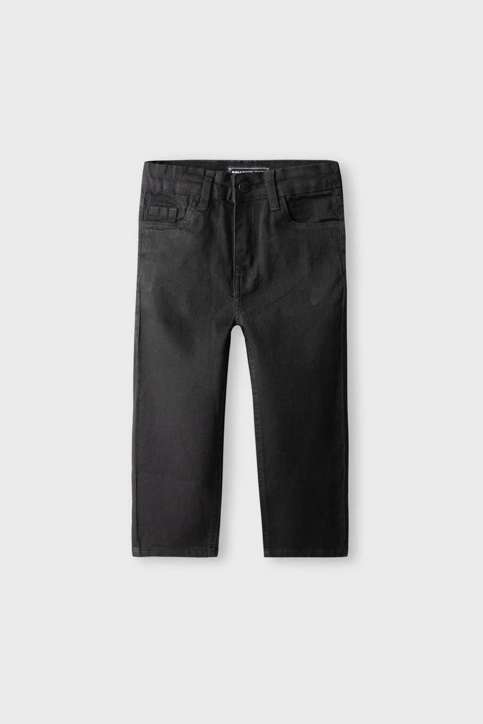 Boys Solid Black Denim Jeans