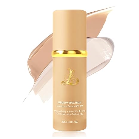 # Foundation 4 in 1 - Color Changing Foundation, Medium Spectrum with SPF 50, Hypoallergenic Hydrating Liquid Concealer, Long-lasting & Waterproof Natural Finish - 1.0 fl oz
