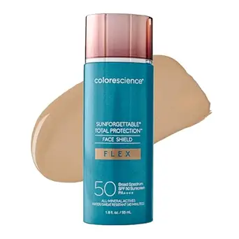 Colorescience FLEX Tinted Mineral Sunscreen SPF, Tone-Adapting Buildable Coverage with Zinc Oxide